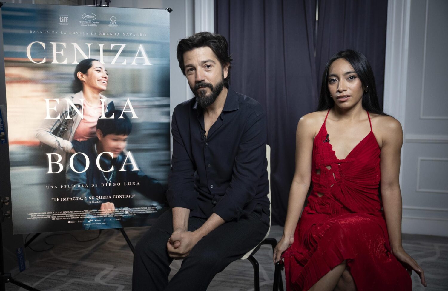 Preestrenos de CENIZA EN LA BOCA con Diego Luna y Anna Díaz